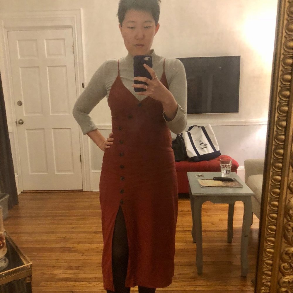 Urban Outfitters linen midi dress